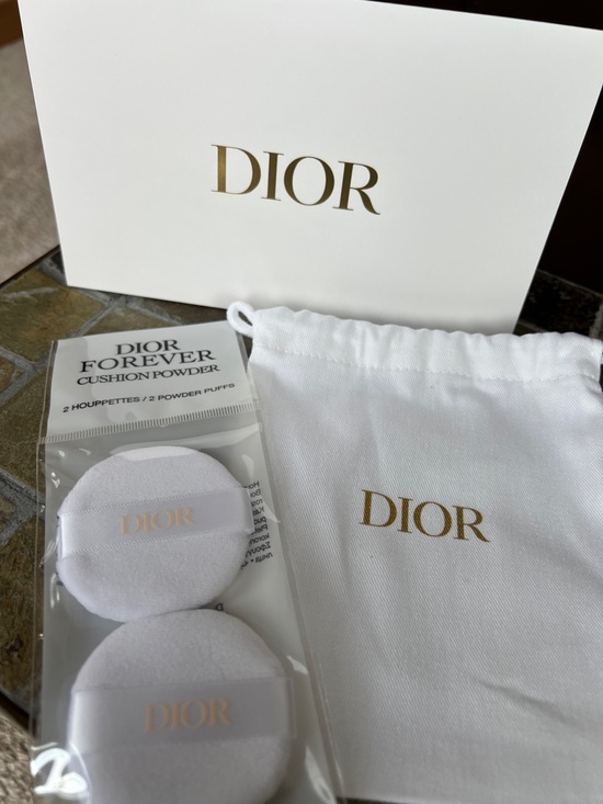 Dior Other - Dior Forever Cushion Powder Puffs New with Dior Pouch